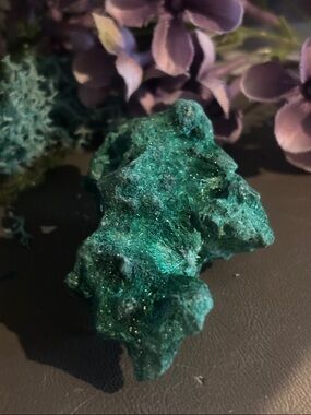 Vibrant Green Decorative Mineral Accent